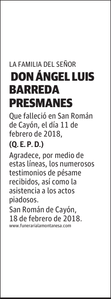 DON ÁNGEL LUIS BARREDA PRESMANES