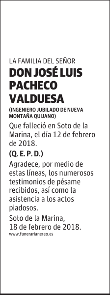 DON JOSÉ LUIS PACHECO VALDUESA