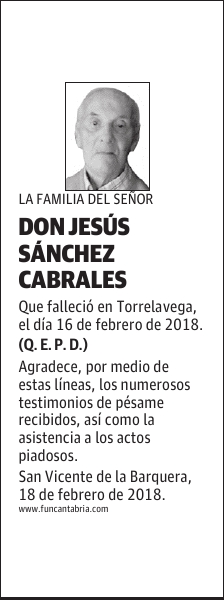 DON JESÚS SÁNCHEZ CABRALES