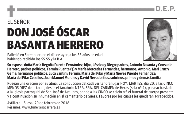 DON JOSÉ ÓSCAR BASANTA HERRERO