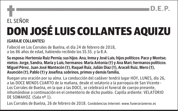 DON JOSE LUIS COLLANTES AQUIZU