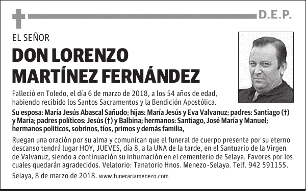 Don Lorenzo Martínez Fernández