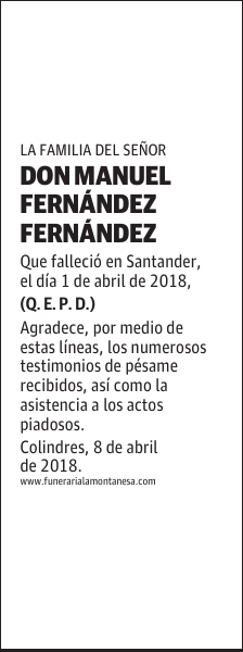DON MANUEL FERNÁNDEZ FERNÁNDEZ