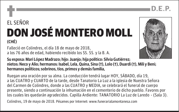 DON JOSÉ MONTERO MOLL