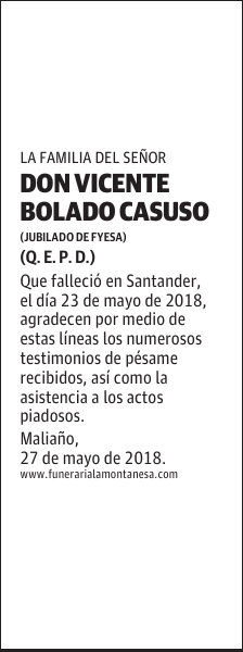 DON VICENTE BOLADO CASUSO