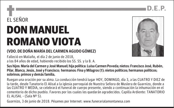 DON MANUEL ROMANO VIOTA