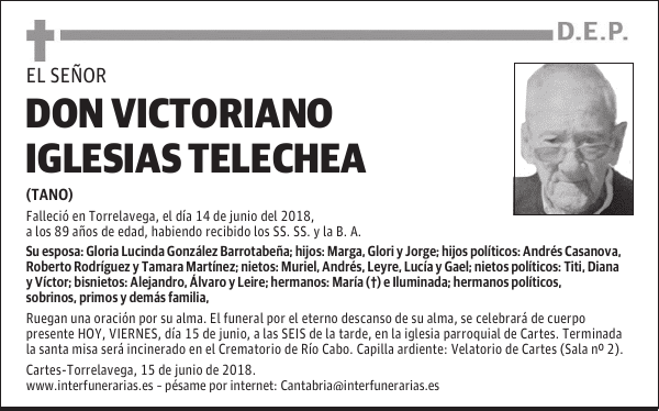 D. VICTORIANO IGLESIAS TELECHEA