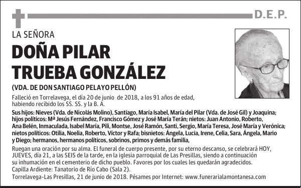 Doña Pilar Trueba González