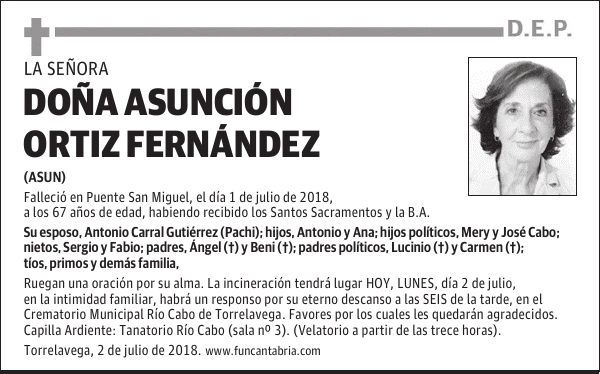 Doña Asunción Ortiz Fernández