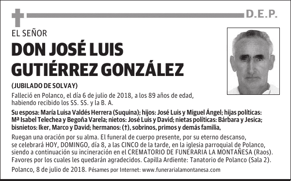 DON JOSÉ LUIS GUTIÉRREZ GONZÁLEZ