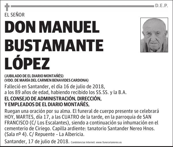 DON MANUEL BUSTAMANTE LÓPEZ