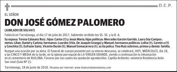 DON JOSÉ GÓMEZ PALOMERO