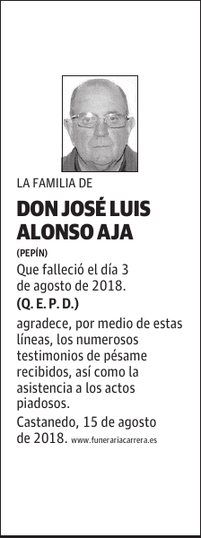 DON JOSÉ LUIS ALONSO AJA