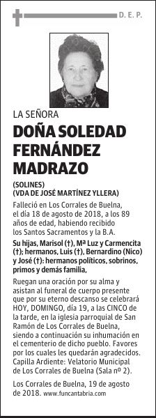 Doña Soledad Fernández Madrazo