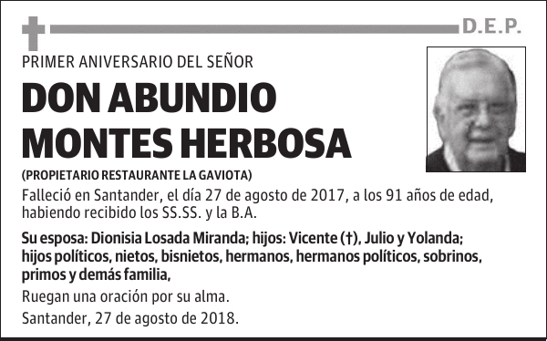 DON ABUNDIO MONTES HERBOSA