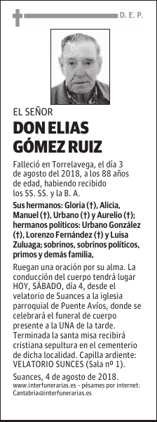 D. ELIAS GÓMEZ RUIZ