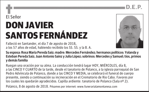 Don Javier Santos Fernández