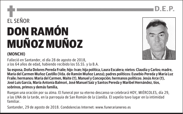 DON RAMON MUÑOZ MUÑOZ