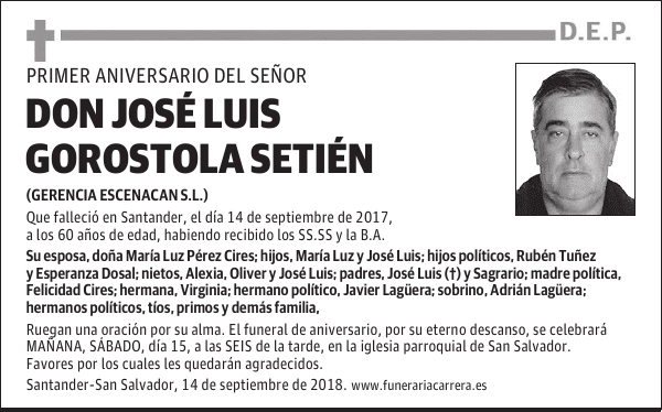 DON JOSÉ LUIS GOROSTOLA SETIÉN