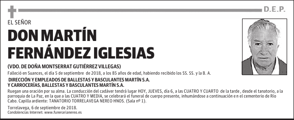DON MARTÍN FERNÁNDEZ IGLESIAS