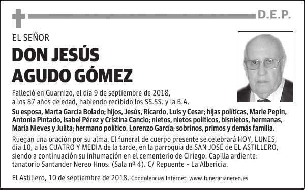 DON JESÚS AGUDO GÓMEZ