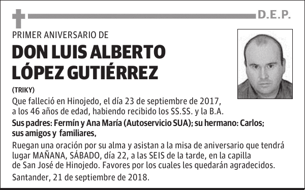 DON LUIS ALBERTO LÓPEZ GUTIÉRREZ
