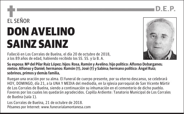 DON AVELINO SAINZ SAINZ