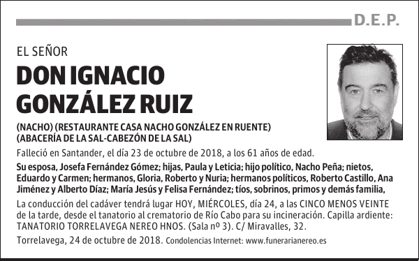 DON IGNACIO GONZÁLEZ RUIZ