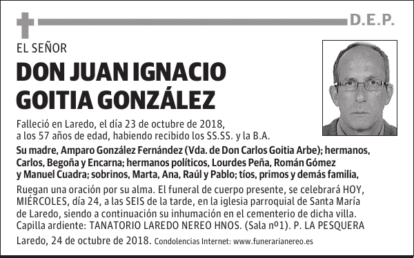 DON JUAN IGNACIO GOITIA GONZALEZ