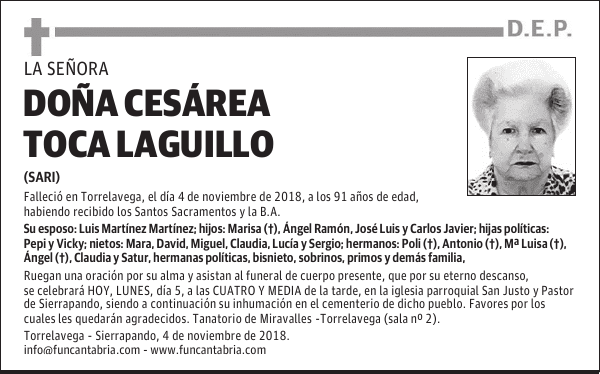 DOÑA CESÁREA TOCA LAGUILLO