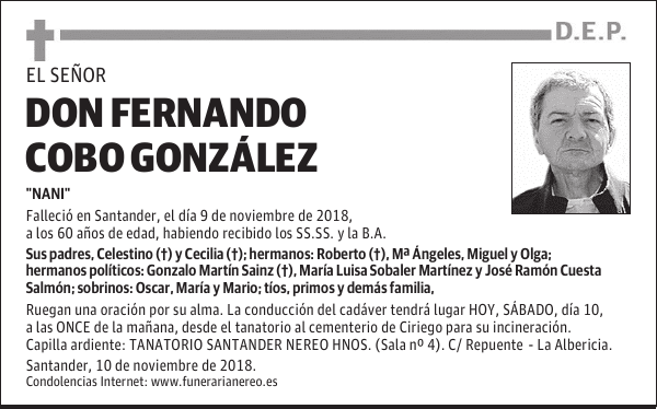 DON FERNANDO COBO GONZÁLEZ