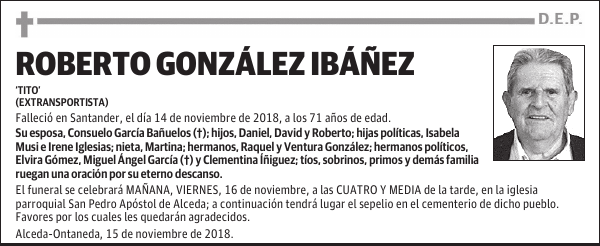 ROBERTO GONZÁLEZ IBÁÑEZ