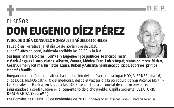 DON EUGENIO DIEZ PEREZ