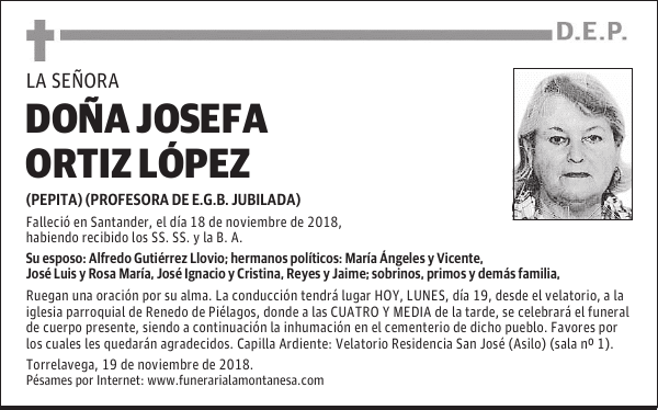 DOÑA JOSEFA ORTIZ LÓPEZ
