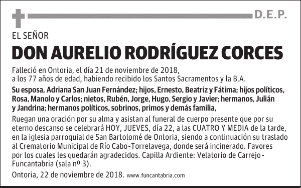 Don Aurelio Rodríguez Corces