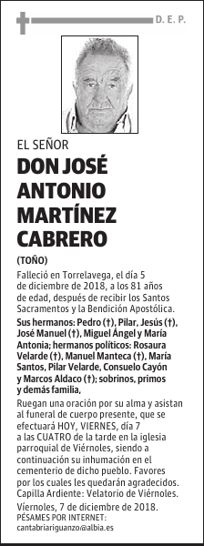 DON JOSÉ ANTONIO MARTÍNEZ CABRERO