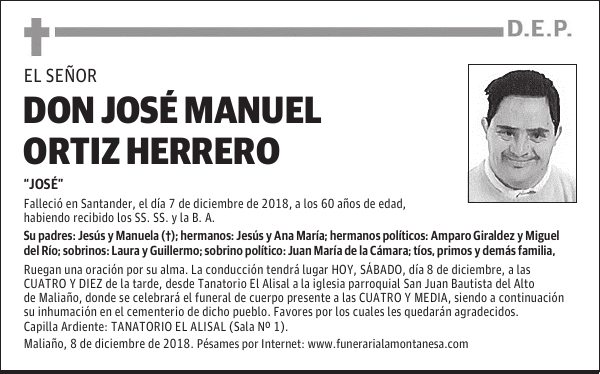 DON JOSÉ MANUEL ORTIZ HERRERO