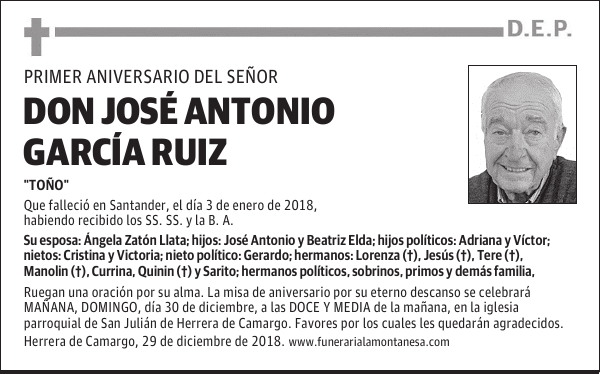 DON JOSE ANTONIO GARCIA RUIZ