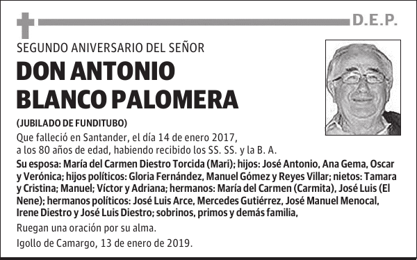 DON ANTONIO BLANCO PALOMERA