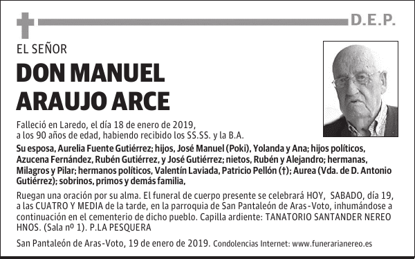 DON MANUEL ARAUJO ARCE