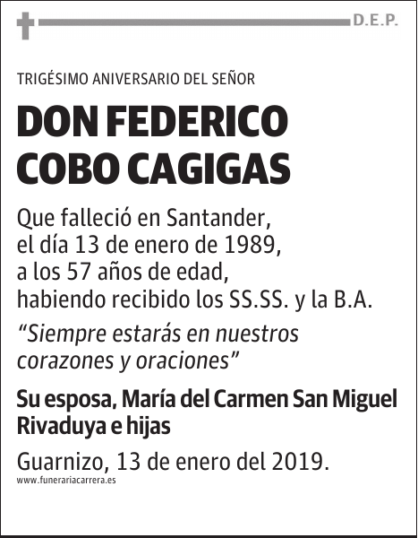 DON FEDERICO COBO CAGIGAS