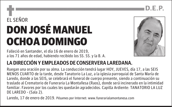 DON JOSE MANUEL OCHOA DOMINGO