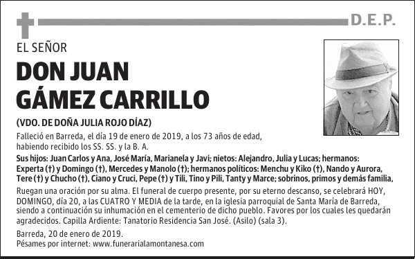 DON JUAN GÁMEZ CARRILLO