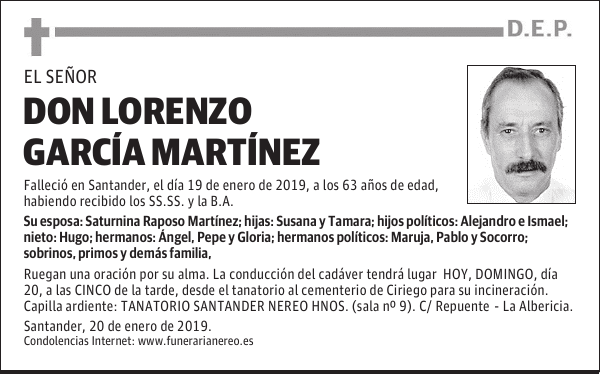 DON LORENZO GARCÍA MARTÍNEZ