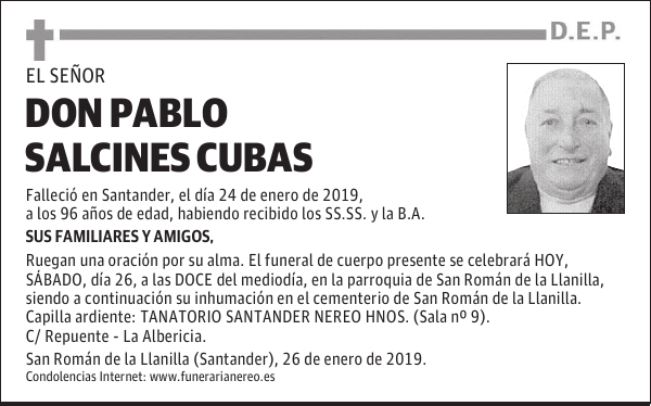 DON PABLO SALCINES CUBAS