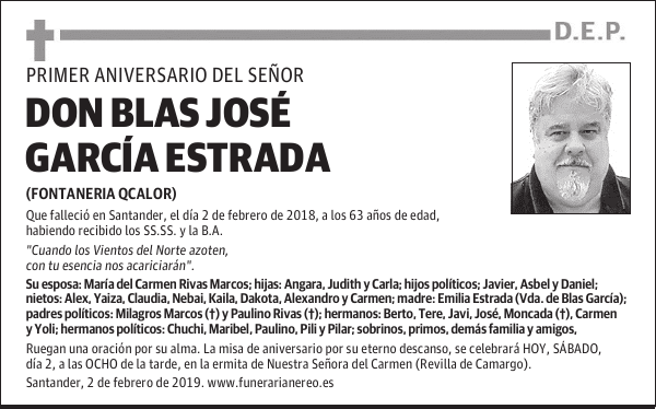 DON BLAS JOSÉ GARCÍA ESTRADA