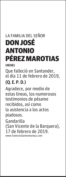 DON JOSÉ ANTONIO PÉREZ MAROTIAS