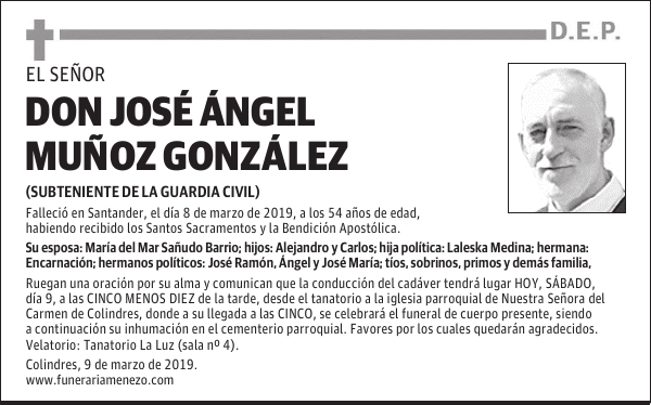 DON JOSÉ ÁNGEL MUÑOZ GONZÁLEZ