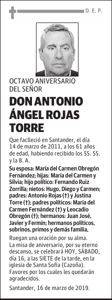 DON ANTONIO ÁNGEL ROJAS TORRE