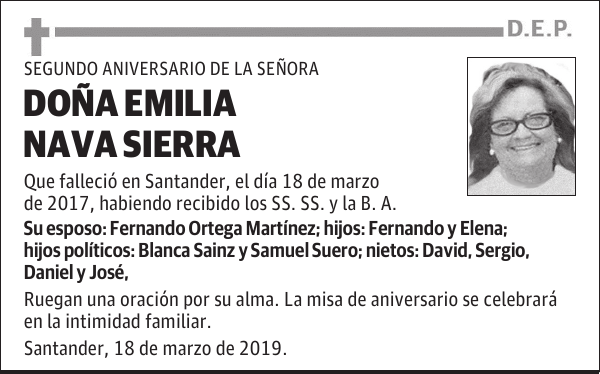 DOÑA EMILIA NAVA SIERRA